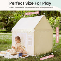 Easy-assembly scene: Tiny Land tent set up in minutes.
