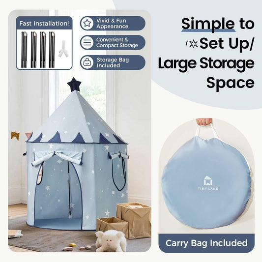 Tiny Land Pop-Up Tent for indoor fun, quick to assemble.