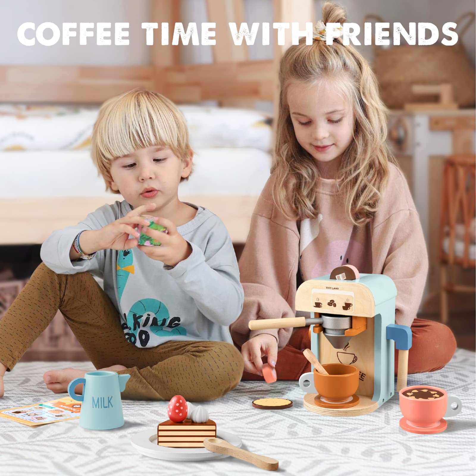 Tiny Land spoon and menu support interactive meals and conversations