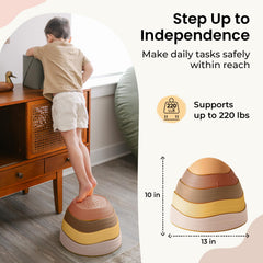 Tiny Land stepping stones invite family play and shared growth moments.