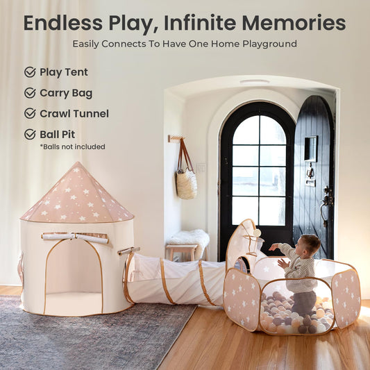 Tiny Land tunnel 43inch offers crawl-through fun for active toddlers.