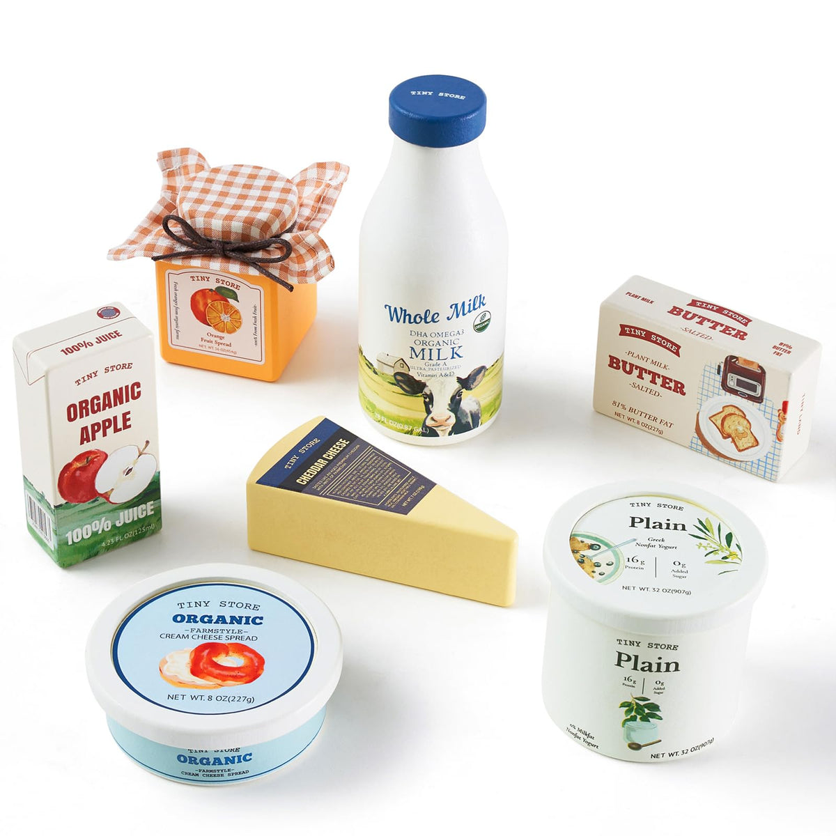 Tiny Land milk bottle for realistic pretend breakfast for little chefs