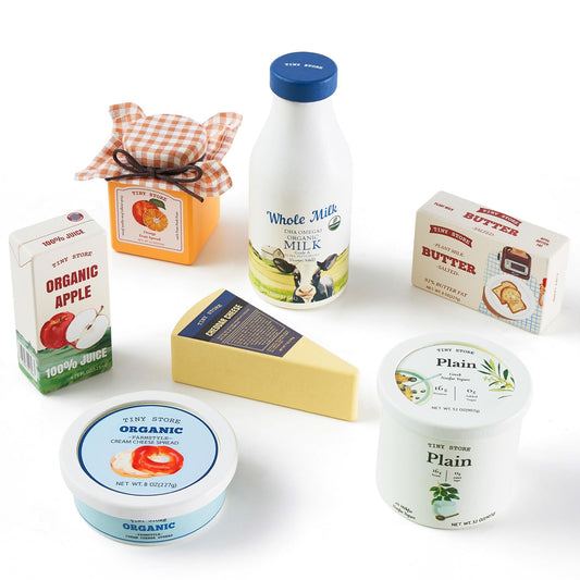 Tiny Land milk bottle for realistic pretend breakfast for little chefs