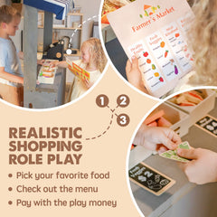 Tiny Land wooden play food toast for meal-building role-play and recipe ideas.