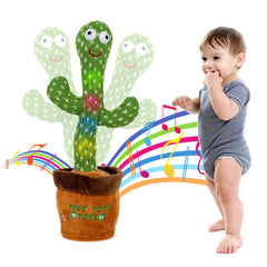 Tiny Tots Toys Dancing Cactus plush for baby safe hands and tactile fun