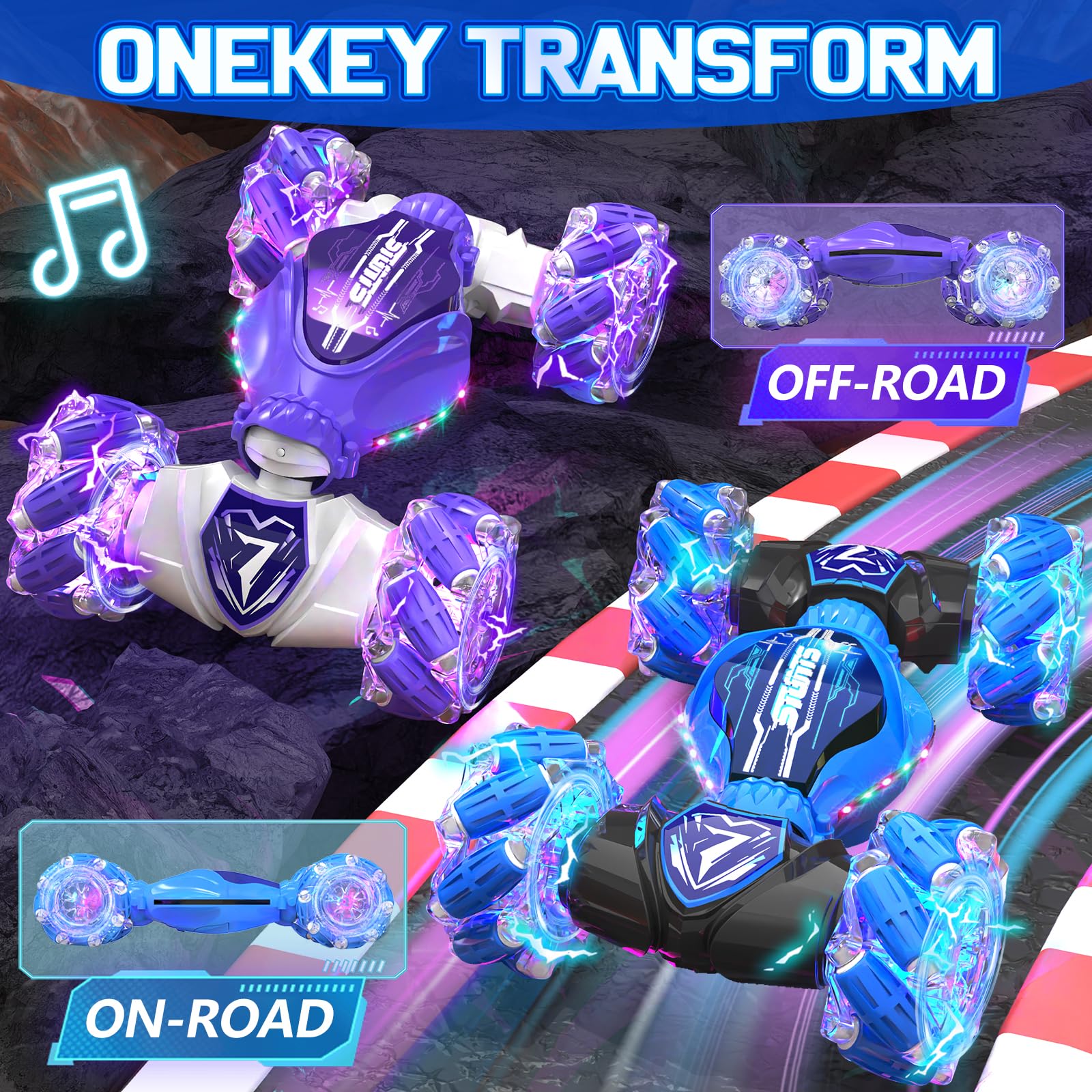 TinyFunz 360-degree rotation action for dynamic stunts