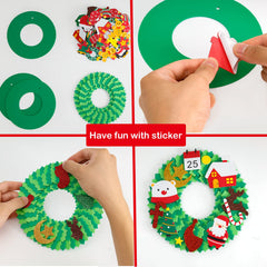 TINYFUTURE adhesive wall hooks help finish and hang finished wreaths.