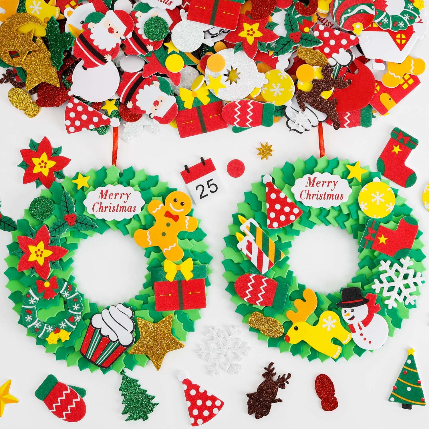 TINYFUTURE Christmas foam wreath base for home decorating and craft fun.
