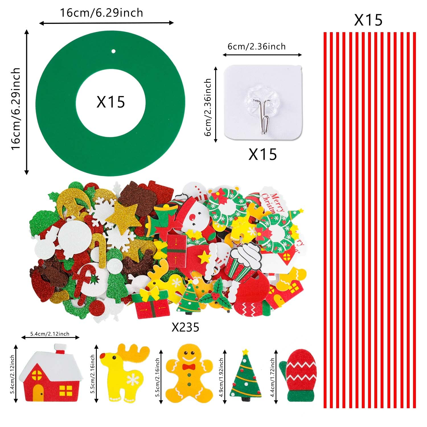 TINYFUTURE glitter foam stickers provide festive sparkle for kids' crafts.