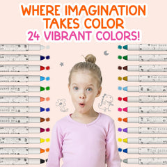 TinyGeeks twist-to-reveal color crayons — no sharpening, ready when inspiration strikes.