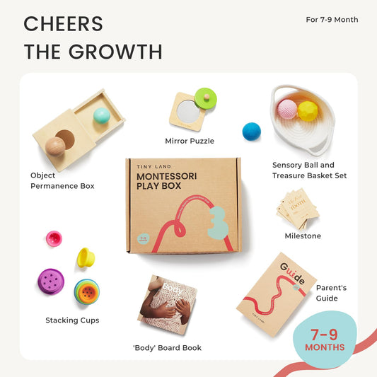 Tiny Land sensory ball invites tactile exploration during playtime.