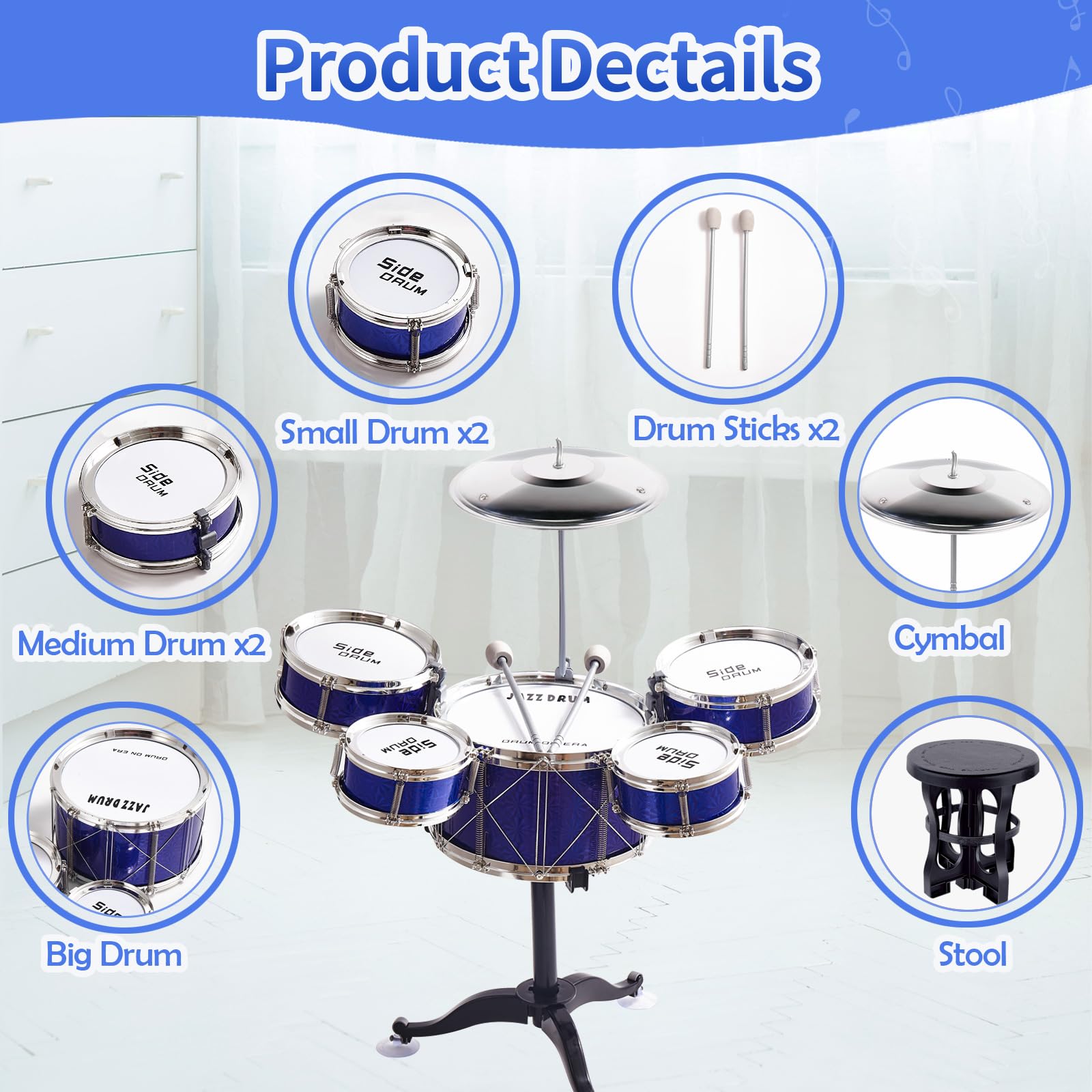 Tinylife durable materials ensure kid-friendly reliability during big beat moments.