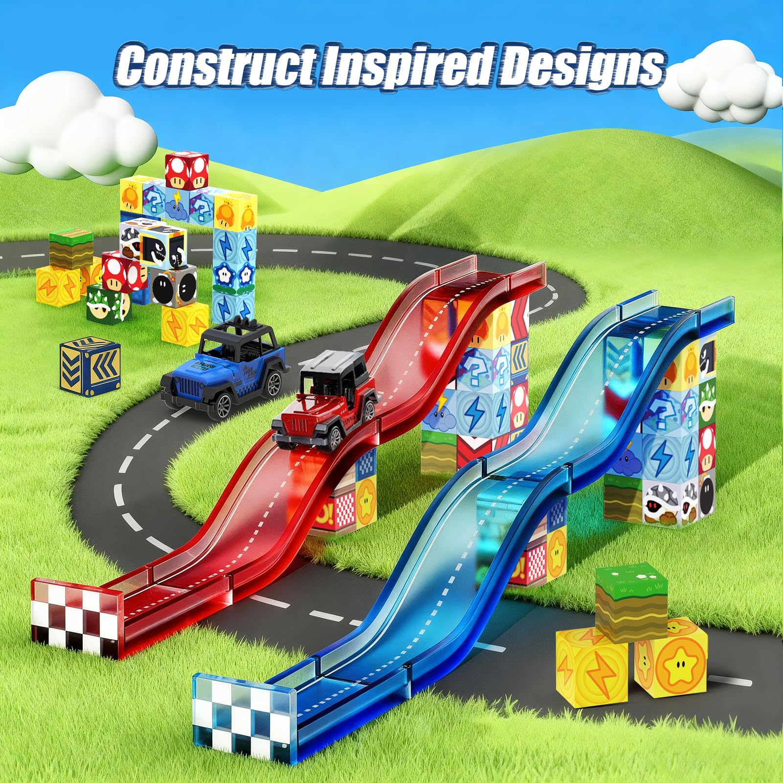 Tinytrek action tiles add twists for interactive, engaging play sessions.