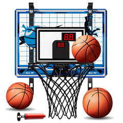 tinytrek indoor mini basketball hoop with adjustable height for growing players