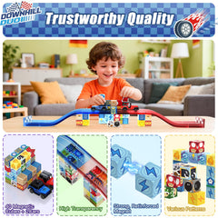 Tinytrek racing trucks on the track invite fast, hands-on engineering play.