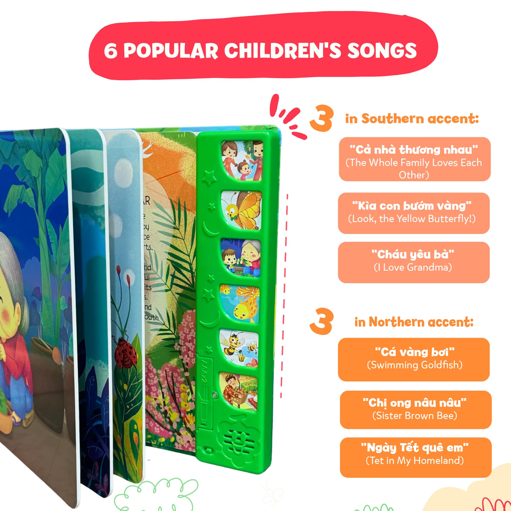 tinywrist AUDIOBOOKS Bé Sings music section features original Vietnamese songs