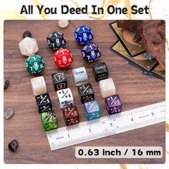 Tinzum velvet storage pouch for easy dice organization
