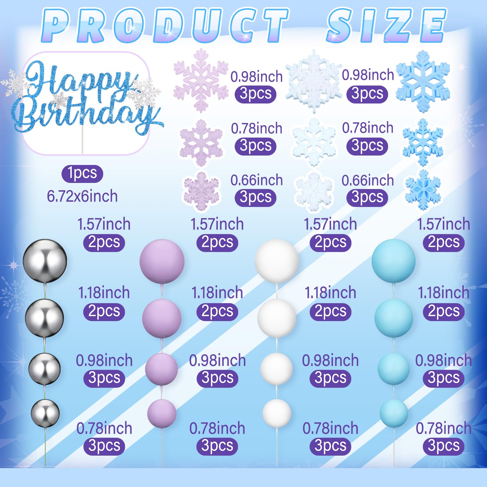 Tioncy foam cake balls provide lightweight, easy-to-arrange accents for any cake design.