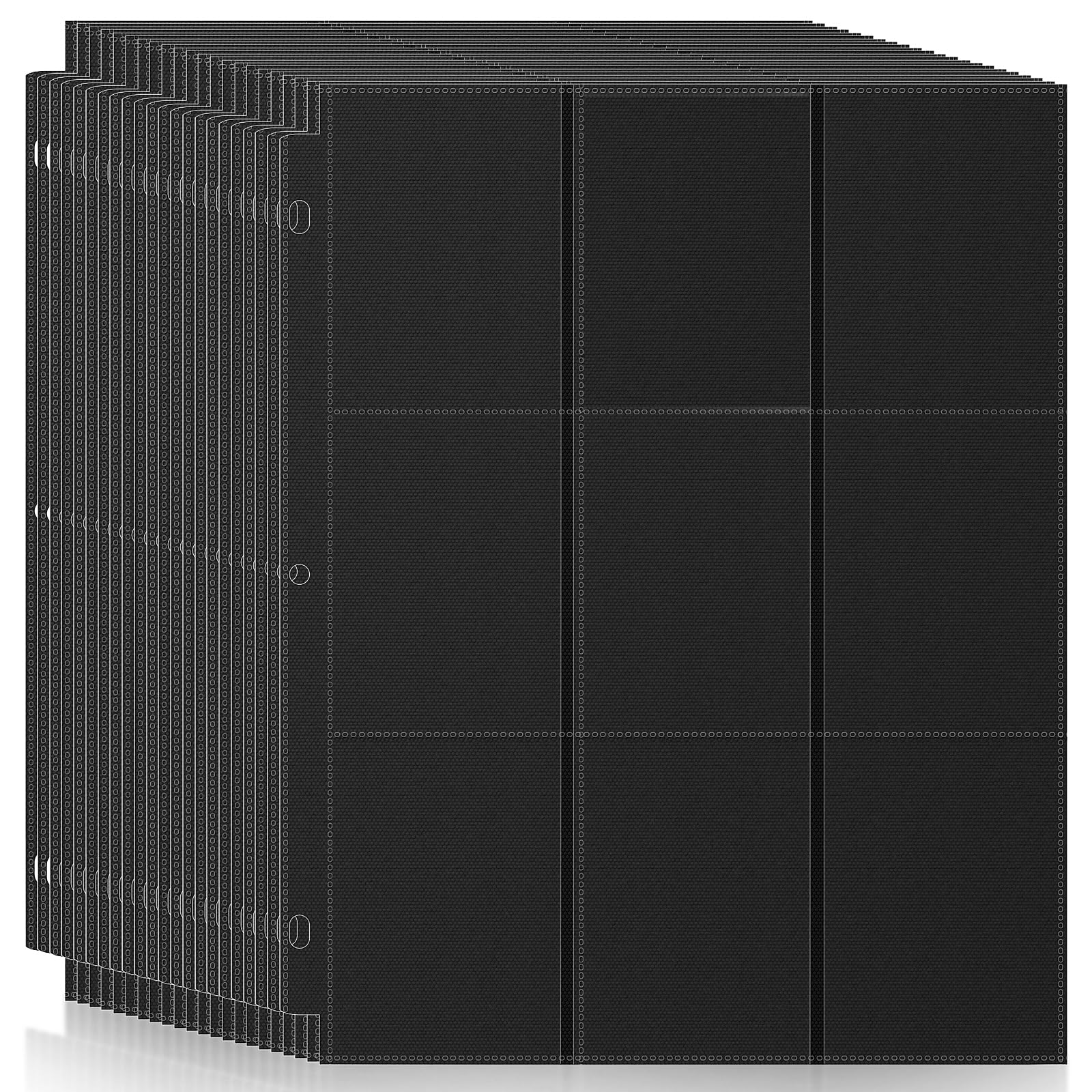 TiopLior 9-pocket page protector with double-sided display for 18 cards per page.