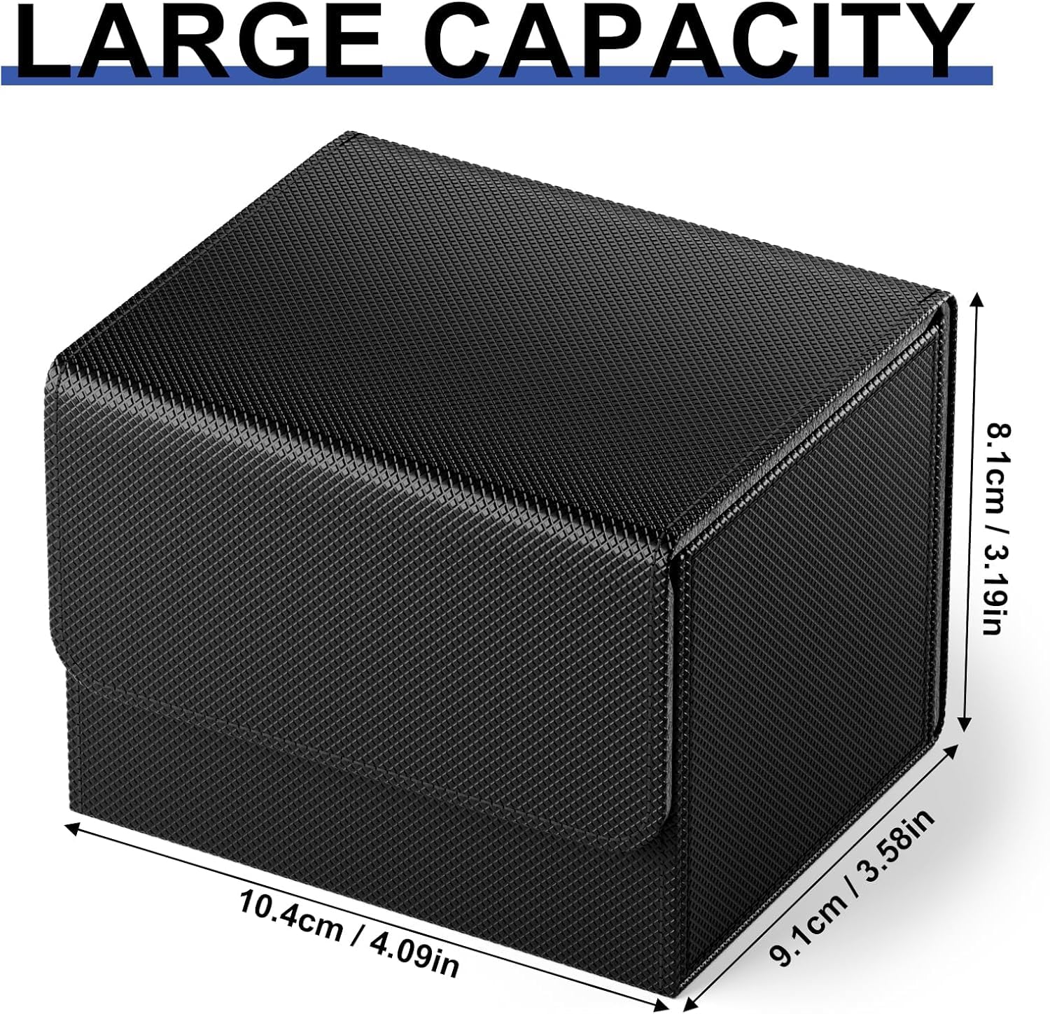 TiopLior black dividers organizing cards inside the deck boxes.
