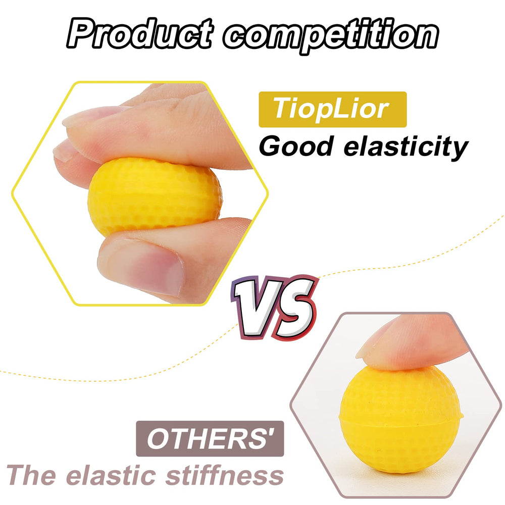 TiopLior durable soft foam balls withstand repeated play.
