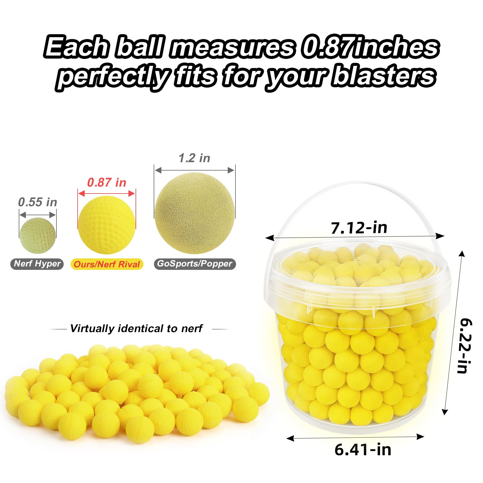 TiopLior foam ball close-up shows textured surface for consistent performance.