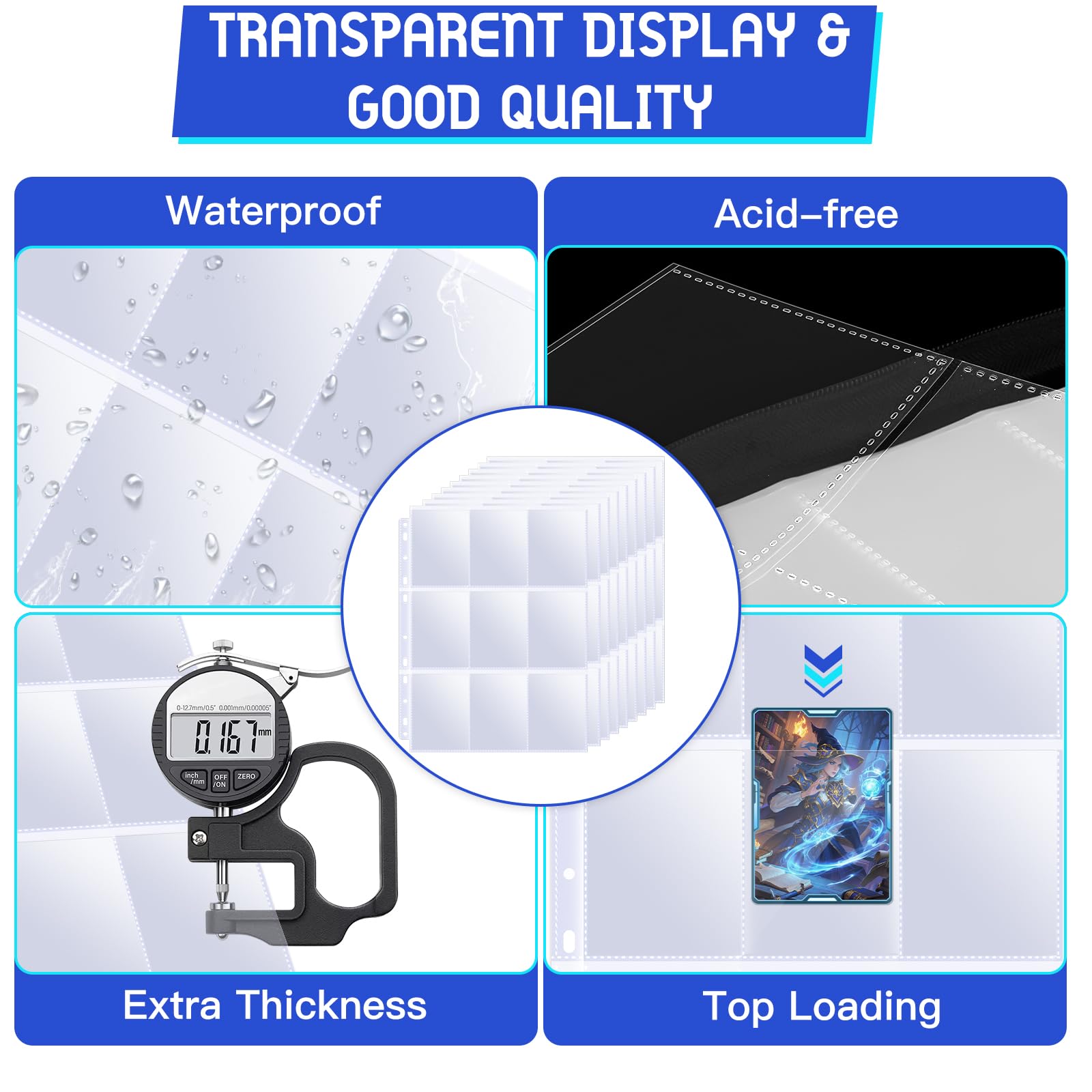 TiopLior top-loading pocket design enables easy card insertion and removal