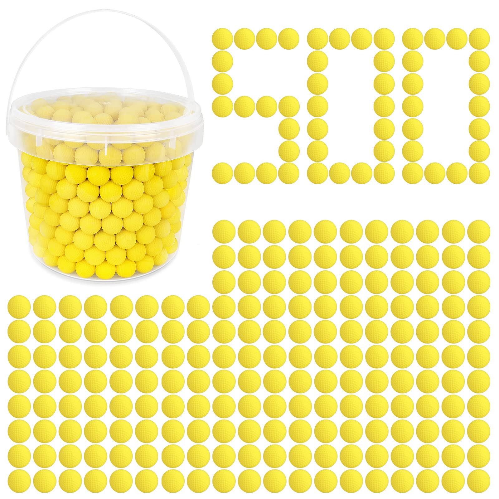TiopLior yellow Rival balls pack for precise Nerf battles.