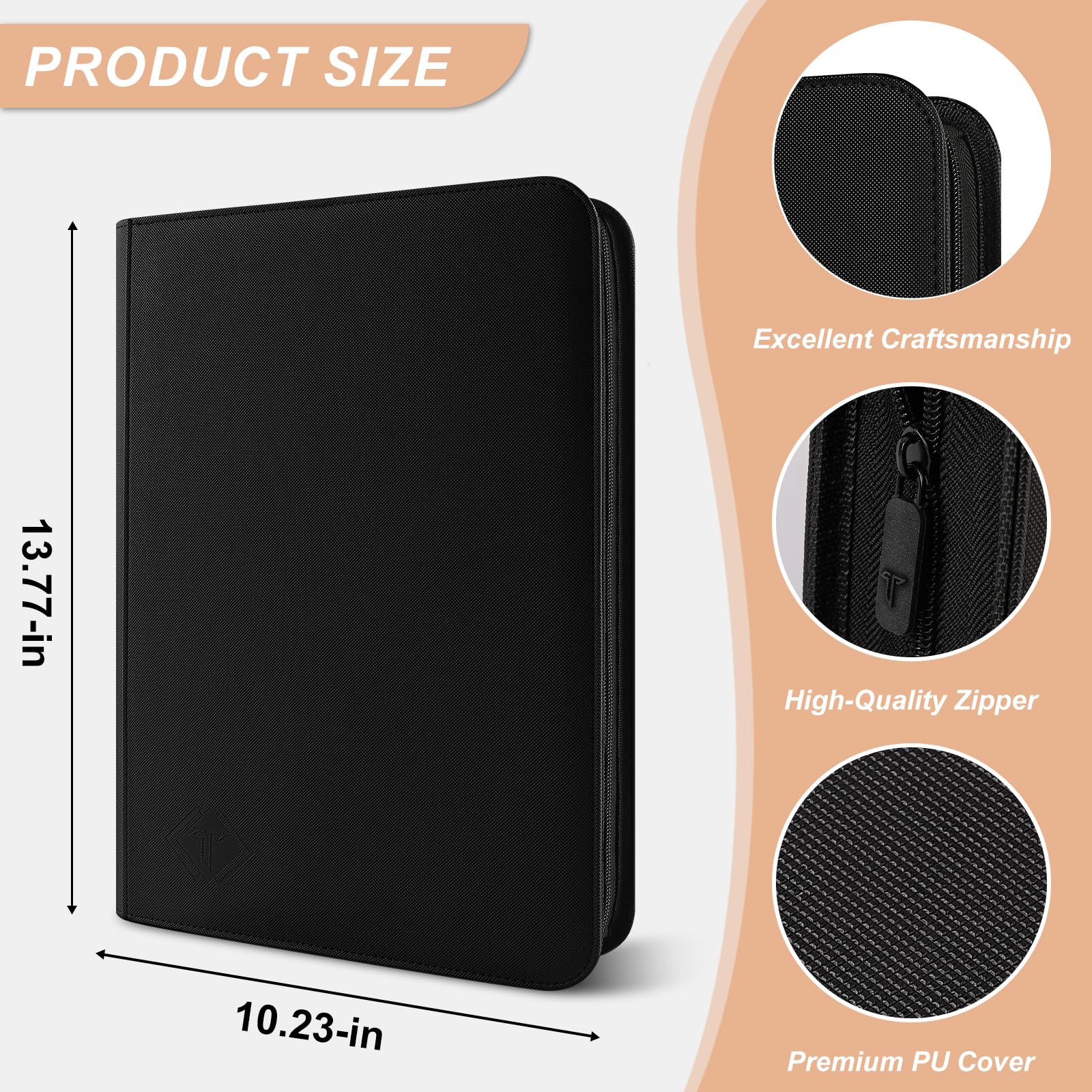 TiopLior Zip MTG binder spine highlights compact storage profile