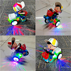 Tipmant baby tricycle toy lights and music mode for stage-like entertainment