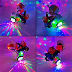 Tipmant baby tricycle toy stunt action with 360-degree rotation