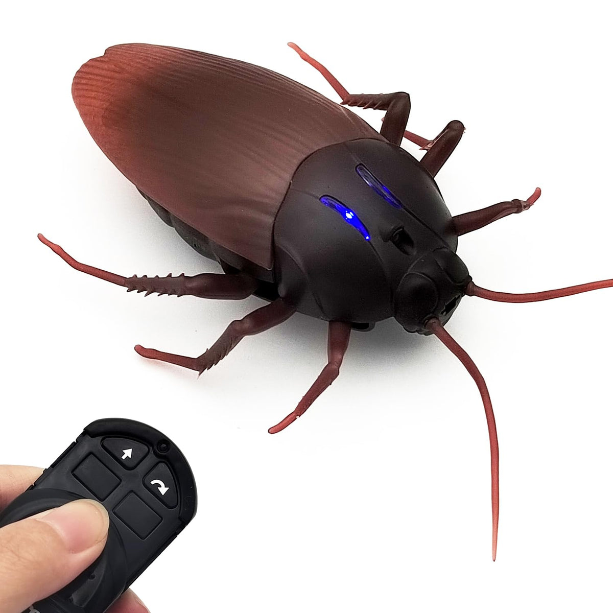 Tipmant RC Cockroach with glowing eyes for immersive play and pranks