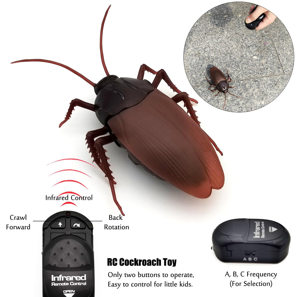 Tipmant RC Cockroach realistic body enhances believable pranks