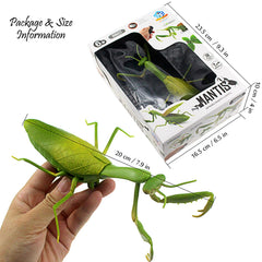 Tipmant RC Praying Mantis packaging with batteries included for immediate use.