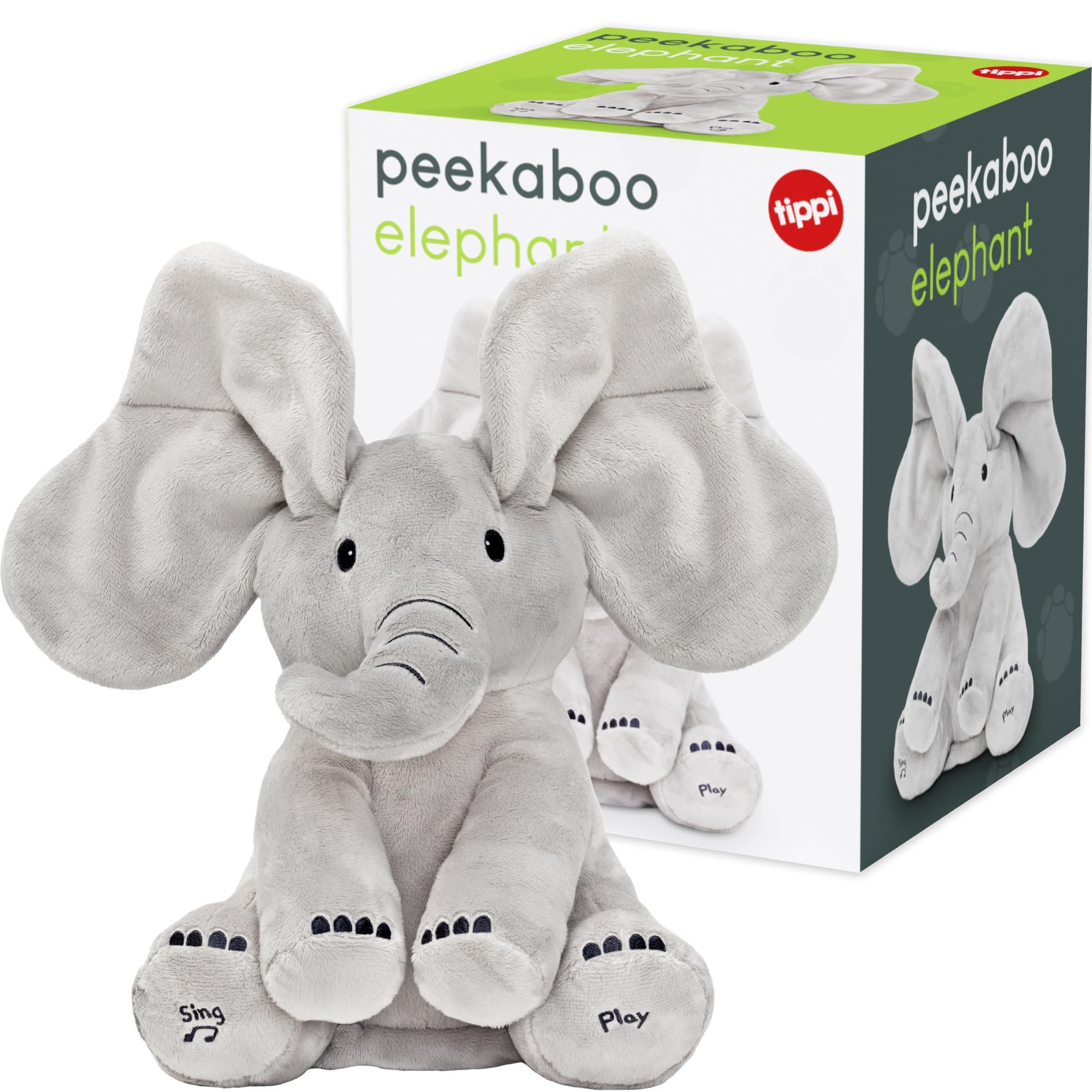 Tippi Peek a Boo Elephant toy ideal for bedtime and playtime moments
