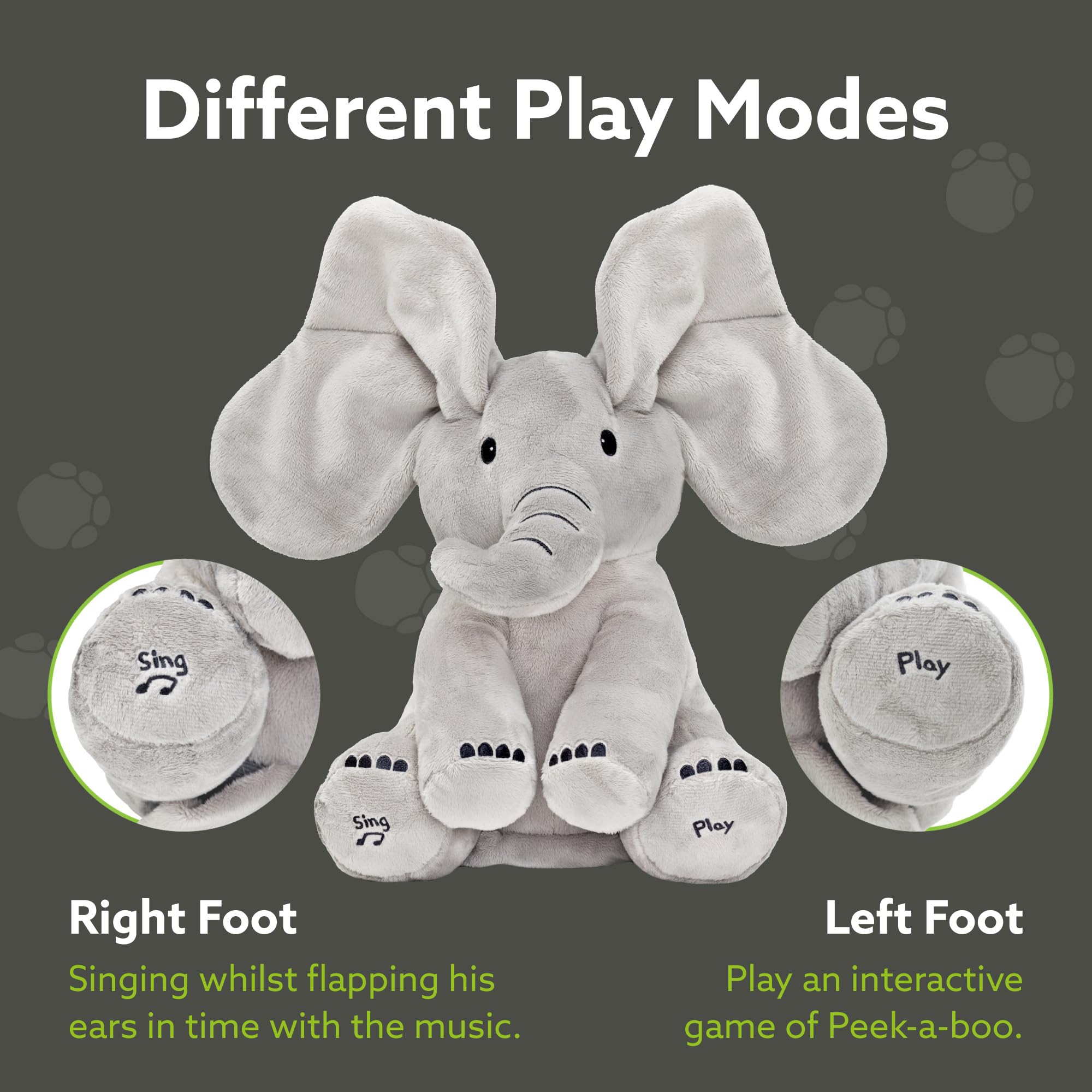 Tippi Peek a Boo Elephant toy soft plush cuddle for baby
