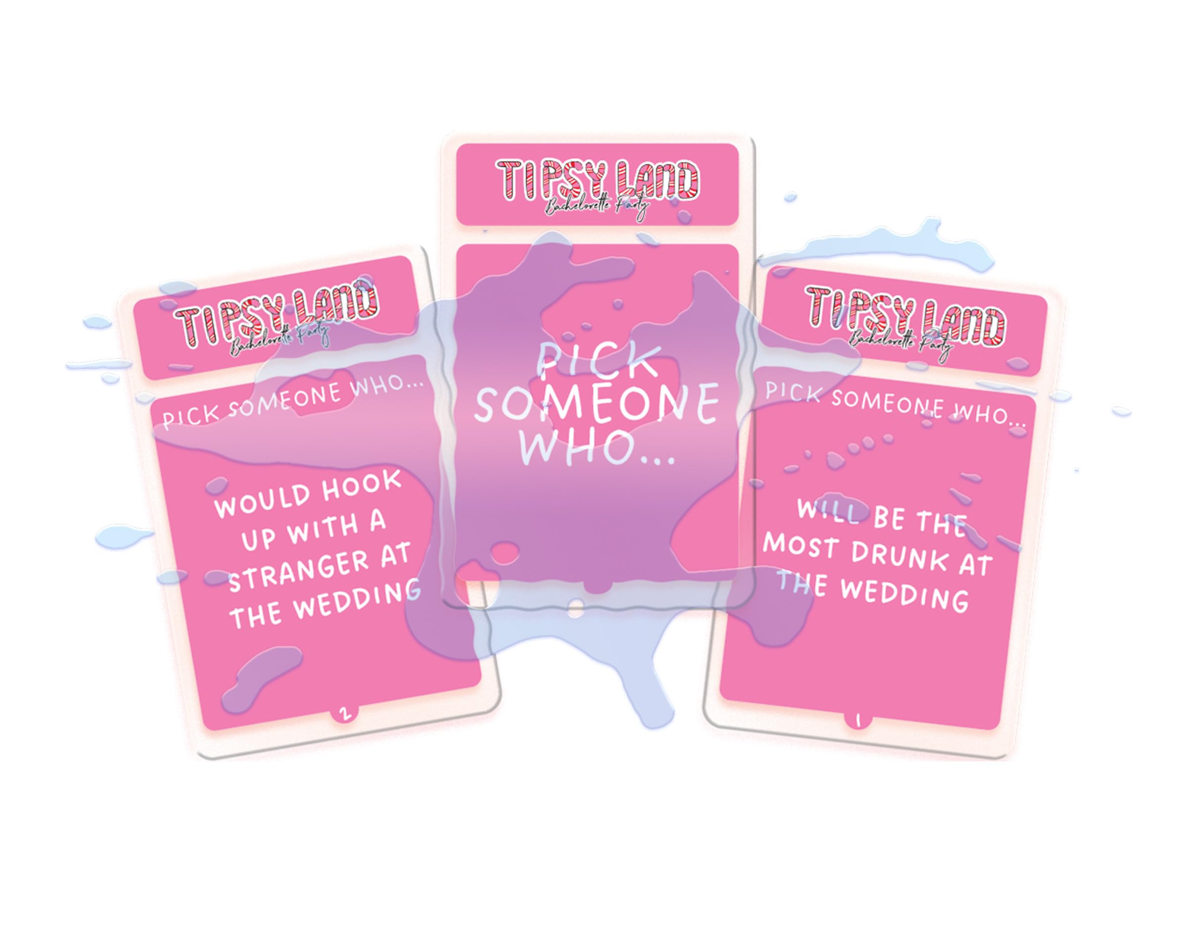 TIPSY LAND Bachelorette Edition player pieces boost group interaction.