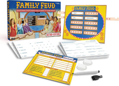 Tipsy Land retro survey pad close-up highlighting 120-page questions for lively party storytelling.