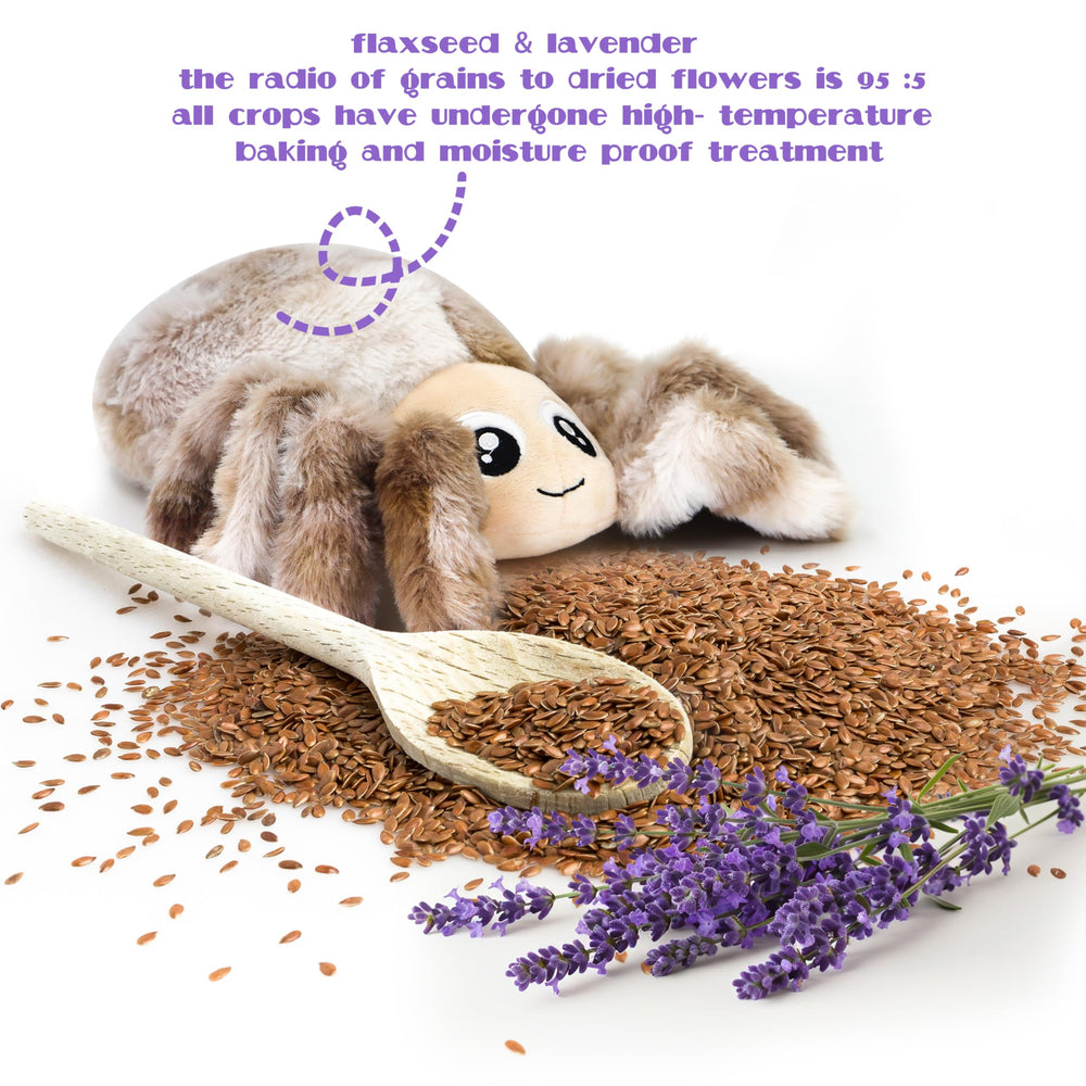 Tiralia spider plush aids anxiety relief with gentle, comforting warmth.