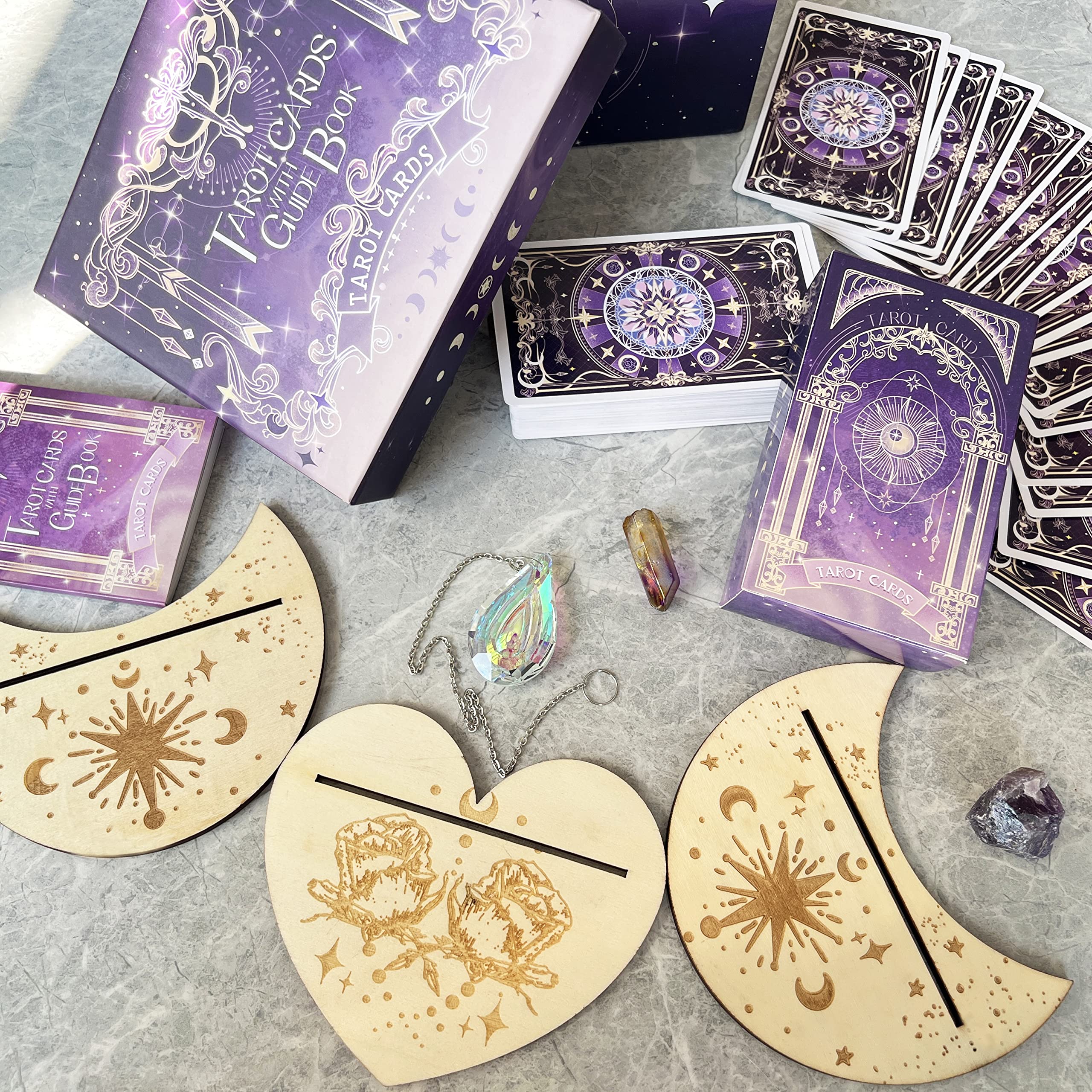 TIRLANO tarot cards feature 350gsm thick material for durability