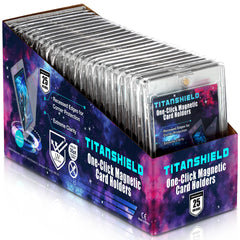 TitanShield 35PT One Click Holder displays Pokemon cards securely with compatible fit and display clarity.