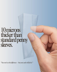 TitanShield acid-free PVC-free sleeves preserve card clarity and longevity.