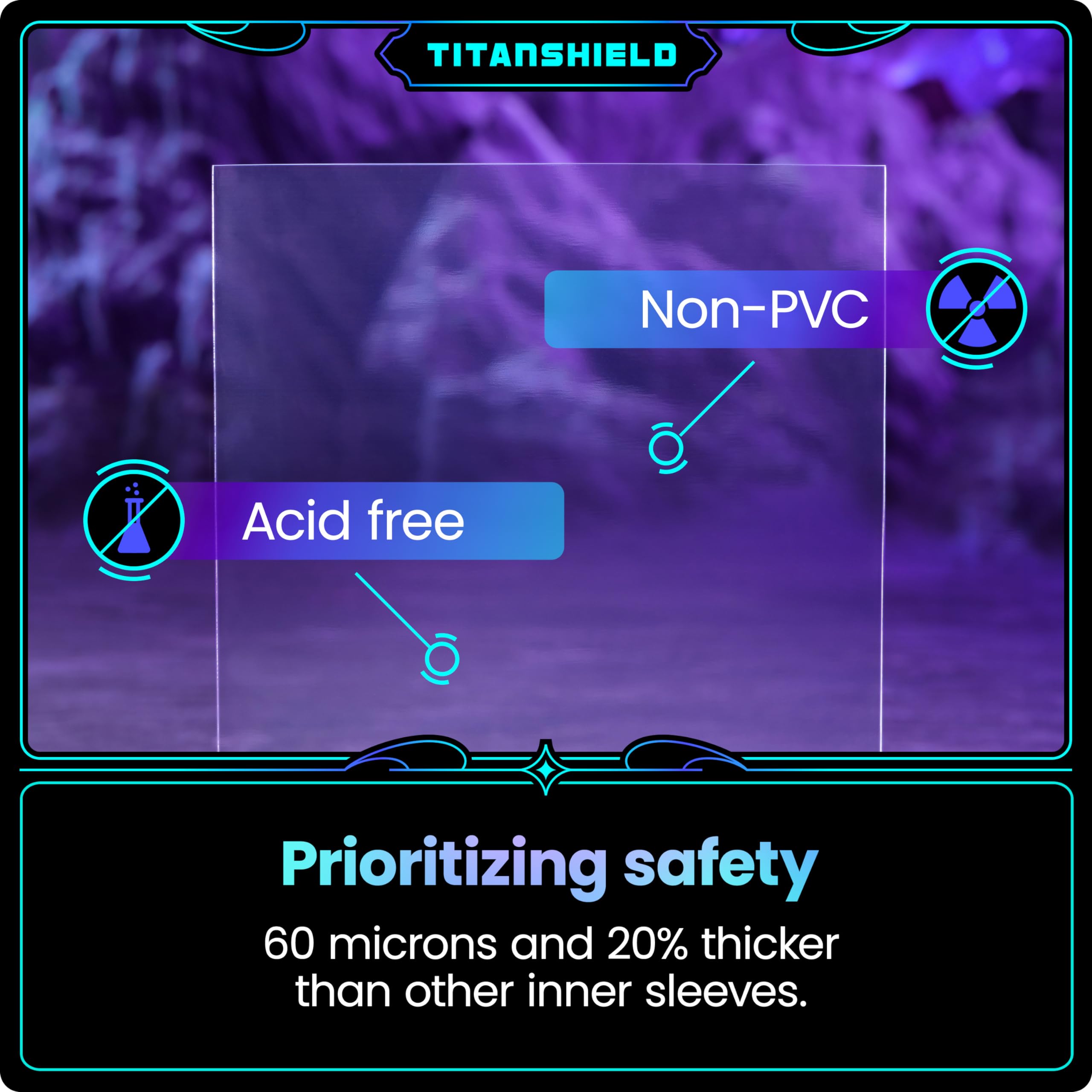 TitanShield compatible with standard sized sleeves and card pages
