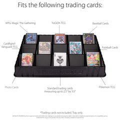 TitanShield fifteen-cell card tray holds up to 100 cards per cell.