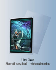 TitanShield ultra-clear PP sleeves for 67x94mm cards with archival safety.
