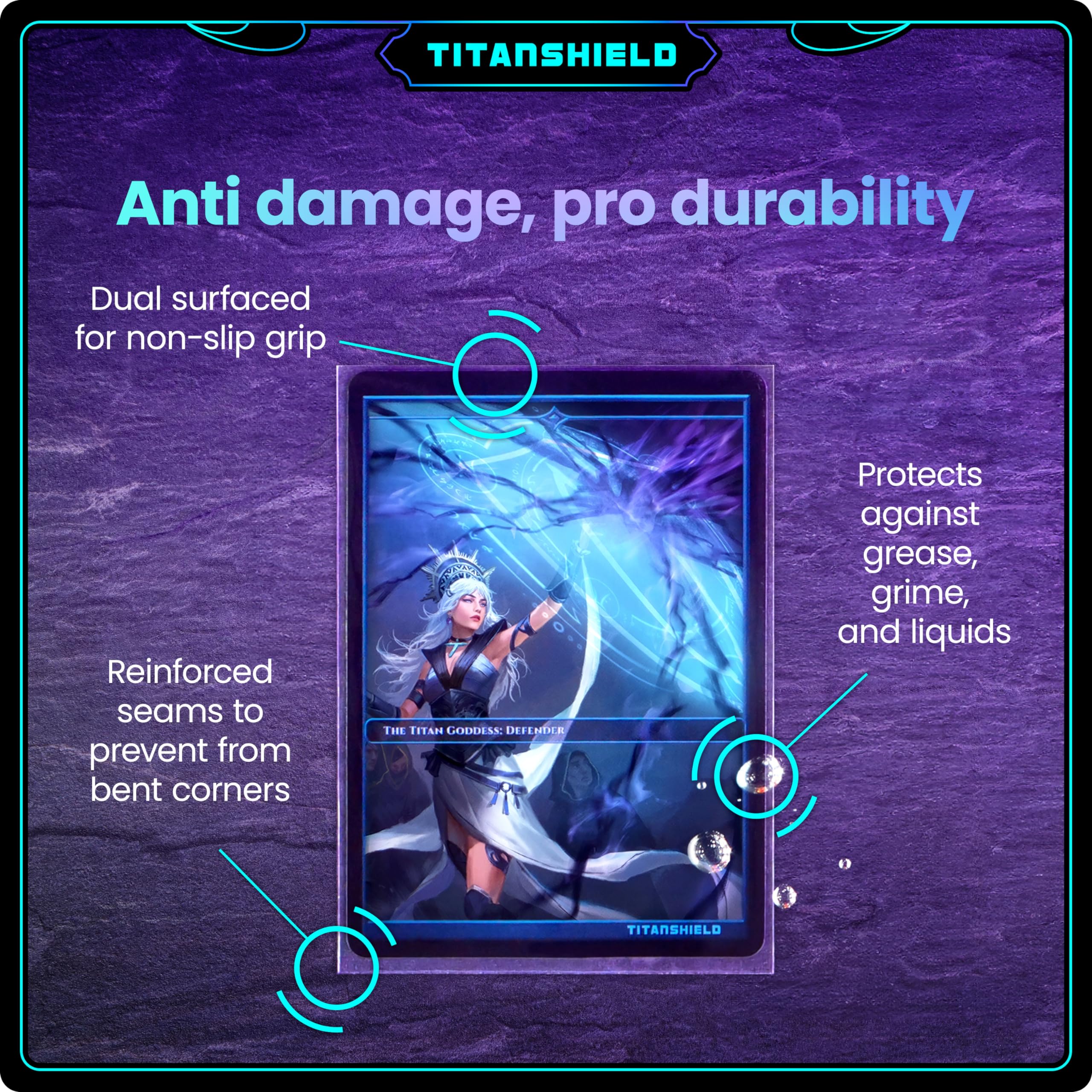 TitanShield value pack contains 150 sleeves for decks and collections.