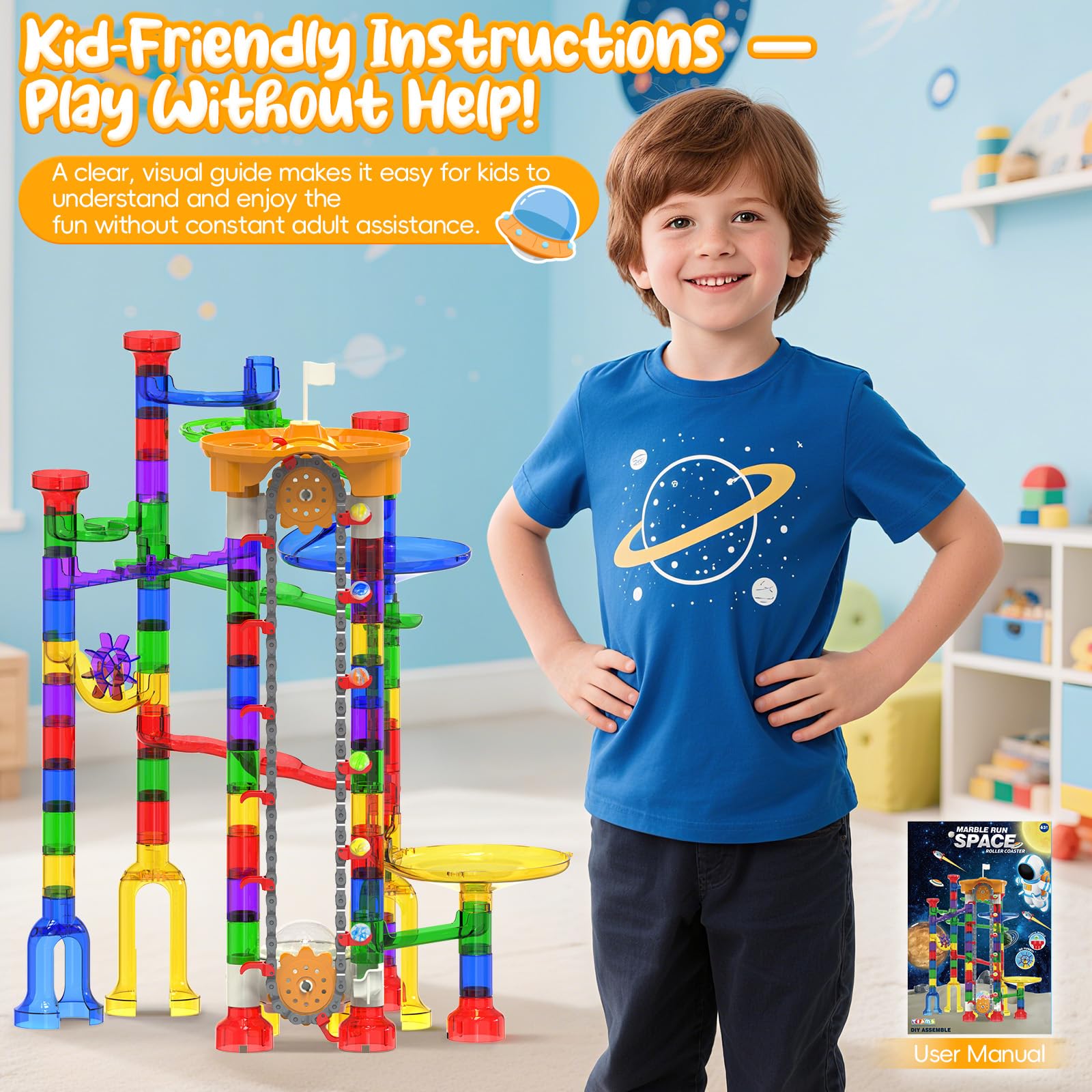 Titenmaoyi marble run assembly play encourages teamwork and screen-free fun.