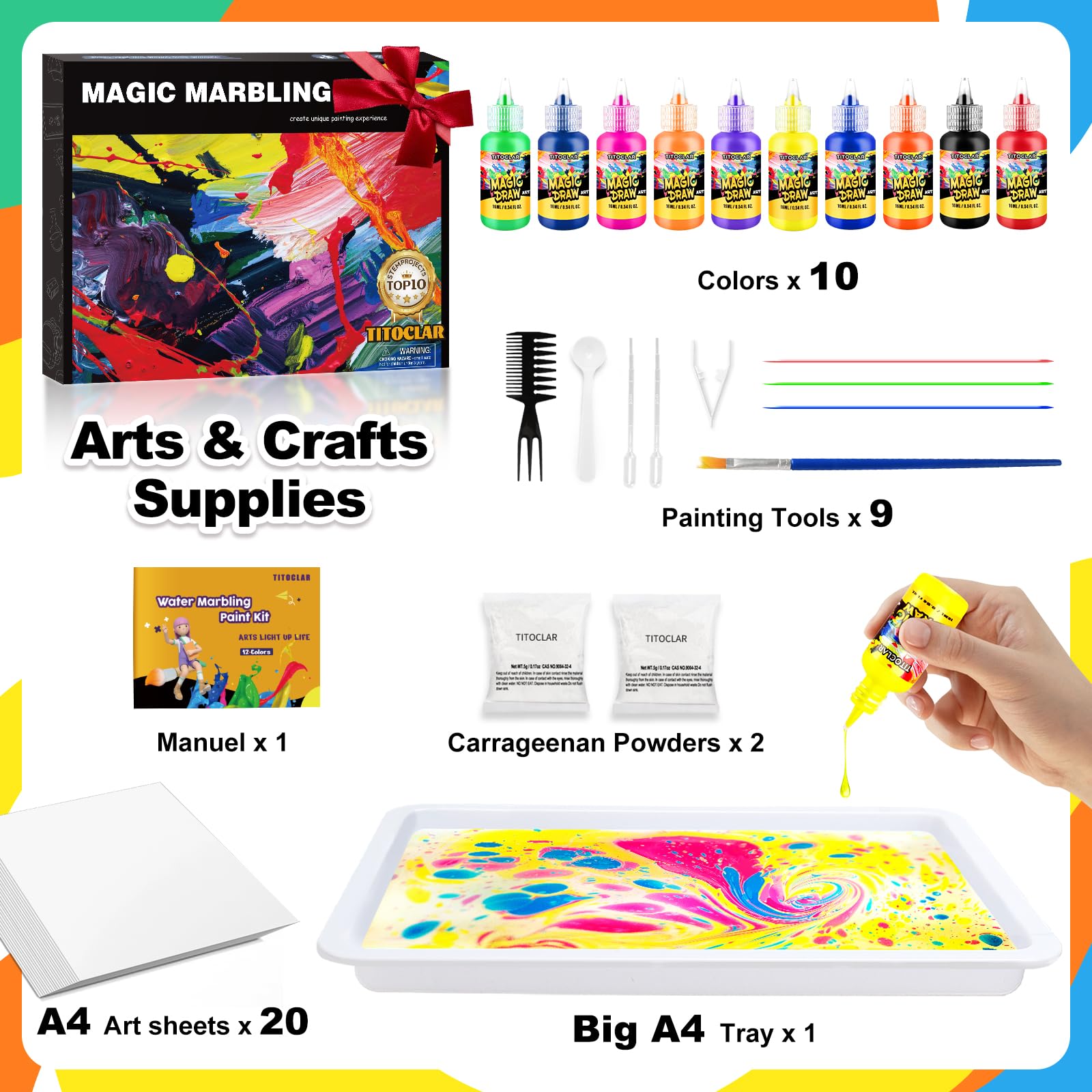 Titoclar art tray keeps artwork steady during transfers
