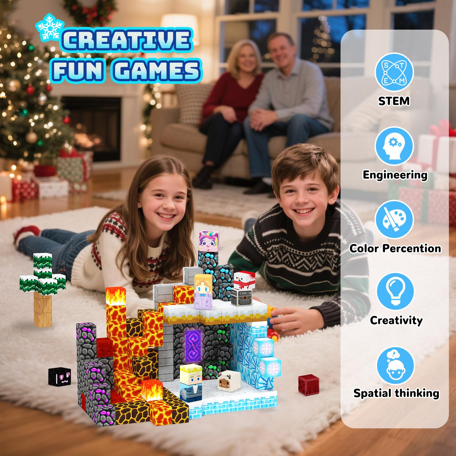 Titoclar Winter Blocks ideal gift for ages 3-10 at home or school.