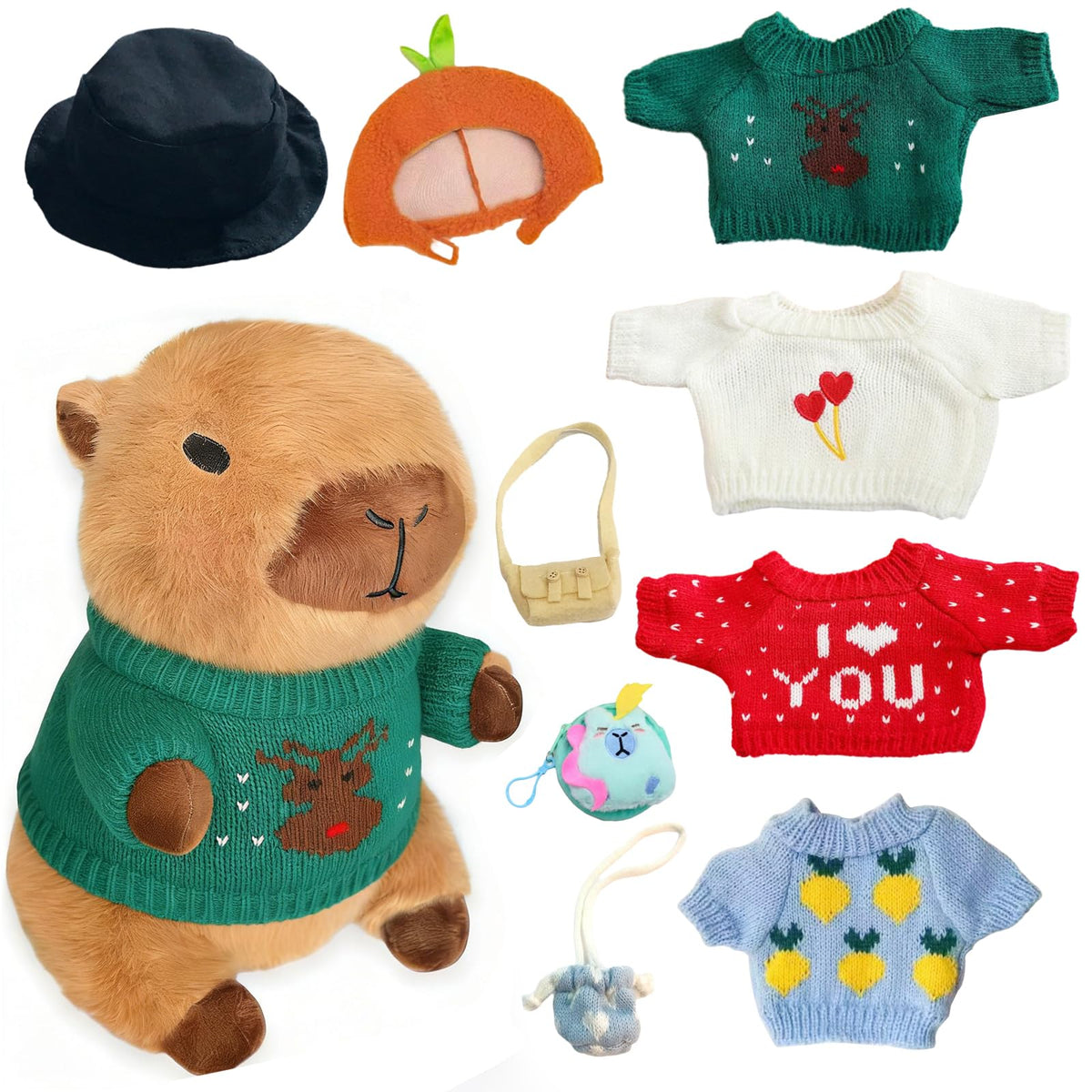 TITQWOP capybara plush set ready for cuddles and imaginative play